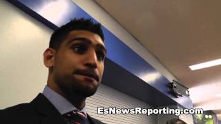 amir khan talks Danny Garcia fighting carlos molina and virgil hunter [upl. by Acker]