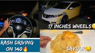 City Rash Driving on 17s wheels🔥  Savour🤤  Kashir King🔱 [upl. by Artkele]