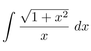 Integral of sqrt1x2x substitution  partial fraction decomposition [upl. by Catha484]