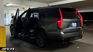 2024 Cadillac Escalade V POV Night Drive  Allcarnews [upl. by Lrub]