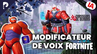 IA modificateur de voix Fortnite Chapitre 6 – Saison 1 Chasseurs de démons  Baymax [upl. by Yelak]