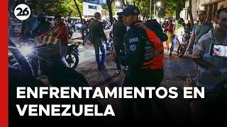 VENEZUELA  Enfrentamientos entre chavistas y seguidores de la oposición [upl. by Akemrej]