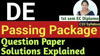 DE Passing PackageDigital Electronics Important QuestionDiploma ExamupdateDiplomaExampreparation [upl. by Kallman]