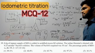 Chemistry MCQ 12  Grade 12  1st term  Iodometric titration  Practice paper 6 Q10 [upl. by Merwyn767]