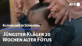 Als Fötus zum Klimakläger Gegen Südkoreas Klimaziele  AFP [upl. by Pavel]