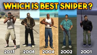 GTA  WHICH IS BEST SNIPER GTA 5 GTA SAN ANDREAS GTA 4 GTA VC GTA 3 [upl. by Polak312]