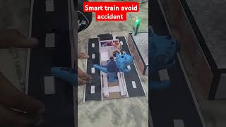 Smart train anti collision avoid accident trainaccident sunrobotronics inspireaward [upl. by Nivrac]