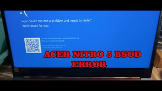 Acer Nitro 5 Gaming Laptop Blue Screen errors BSOD [upl. by Mas]