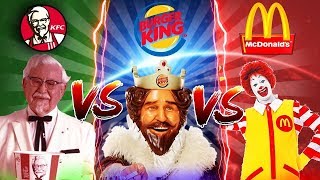 KCHUP MKAN KFC VS MCDONALD VS BURGER KING [upl. by Hadley]