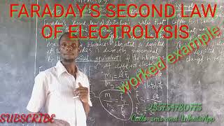 Faradays second law of electrolysis worked example [upl. by Ahtis]