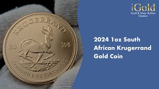 2024 1oz Gold Krugerrand by Rand Refinery [upl. by Ullman64]