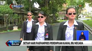 Ada Wanita Tangguh di Barisan Pengawalan Presiden [upl. by Enimassej]