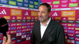 Van t Schip over kwaliteit spelersgroep quotHet kan veel beterquot  Ajax 41 SC Heerenveen  ajahee [upl. by Blair]