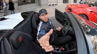 ON SÈME LE CHAOS EN LAMBORGHINI ET EN FERRARI 🔥😡 [upl. by Wager]