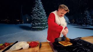 Gordon Ramsay Cooks AI Food Hell’s kitchen  Gordon is Santa for Christmas food recipes [upl. by Ahsyas]