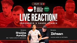 Live Reaction World Cup Qualifiers Indonesia vs Arab Saudi  Akurasi TV [upl. by Charbonnier422]