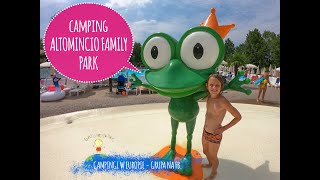 Camping Altomincio Family Park okolice Gardy Włochy  baseny domki park linowy atrakcje [upl. by Oiluarb]