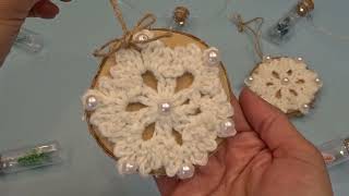 Easy Crochet Snowflake Ornament Tutorial – Perfect for Holiday Decor [upl. by Trebo982]