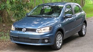 Novo Gol 2017 Comfortline 10  teste consumo detalhes  wwwcarblogbr [upl. by Nyrak]