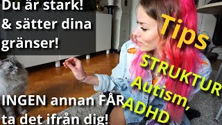 Struktur 6 st TIPS för en enklare vardag AUTISM ADHD amp för alla KREATIVA själar  katt agility [upl. by Petromilli]