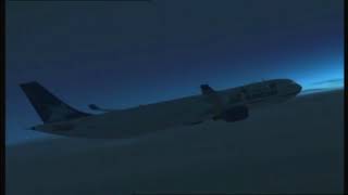 Air Transat Flight 236  Landing Animation [upl. by Nap]