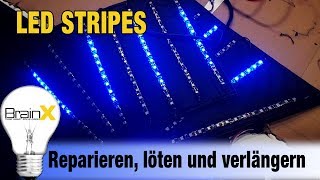 LED Stripes reparieren löten und verlängern  LED ROBOTS Kostüme NightTrons [upl. by Ynnek]