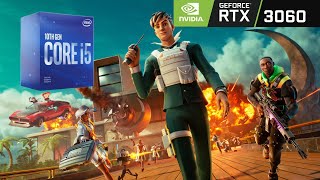 RTX 3060  i5 10400F  Fortnite Solos Max Settings Benchmark [upl. by Mulford304]