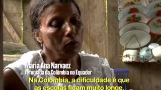 Série quotRefugiados na América Latinaquot mostra como vivem colombianos que fugiram para o Equador [upl. by Cordy]