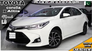 Toyota Corolla Altis Grande 18 X 2023 NEW RIMS  Detailed Review with Pricemian motors [upl. by Dollar807]