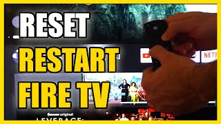 How to Restart amp Reset Amazon FIRE TV thats FROZEN with Remote Easy Method [upl. by Stine]