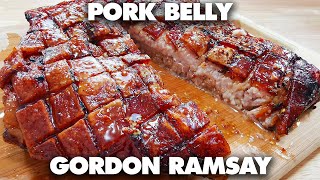 How To Make Gordon Ramsay SlowRoasted Pork Belly Recipe [upl. by Anesuza]