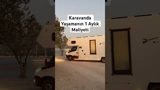 KARAVANDA YAŞAMANIN 1AYLIK MALİYETİ karavan karavandayaşam maliyet reklam [upl. by Kaliope]