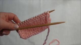 Learn to Knit  Purl Stitch p UK [upl. by Garling]