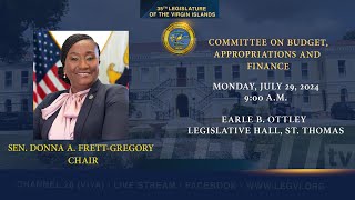 07292024  Committee on Budget Appropriations and Finance [upl. by Nilesoy]