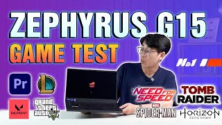 Asus Rog Zephyrus G15 Game Test mới nhất 2023  Chi tiết hiệu năng chơi game [upl. by Akihsat]