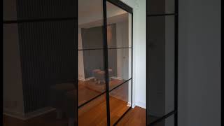 Black Partition with Framed Sliding Doors [upl. by Jasen]