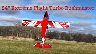 84” Extreme Flight Turbo Bushmaster  Pop Top to Full Flap Landings [upl. by Nrubloc]