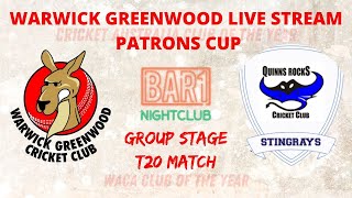 Quinns Rocks Cricket Club v Warwick Greenwood CC Senior Men [upl. by Heilner]