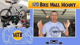 MTB CRIBS  20 DIY Bike Wall Mount [upl. by Ialokin]