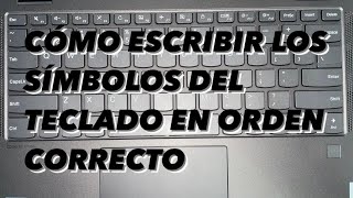 Cómo escribir los símbolos del teclado de forma correcta en una laptop de idioma inglés  Windows [upl. by Belinda]