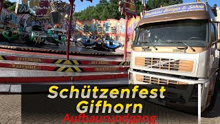 Schützenfest Gifhorn 2023 Aufbaurundgang fast zu spät [upl. by Lemmor]