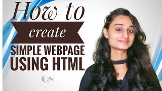 How to create a basic webpage using html Code With Neha [upl. by Neom]