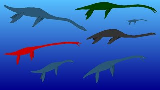 Sea Monsters  Plesiosaur Size Comparison  Extinct Plesiosaurus [upl. by Farmelo]