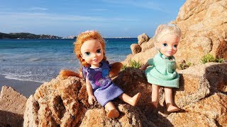 Elsa and Anna toddlers at the beach [upl. by Sined543]