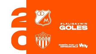 Millonarios vs Junior goles  Liga BetPlay 20241  Cuadrangulares  Fecha 6 [upl. by Fisher]