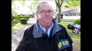 Trainer Shug McGaughey addresses the media May 13 following Orbs breeze at Belmont Park [upl. by Aizahs]