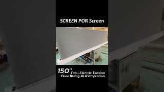 150Inch Electric Floor Rising ALR Screen for ultrashort throw projectors [upl. by Enidan553]