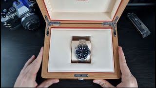 Omega Seamaster 300M Unboxing  Black Dial 2023 21030422001001 [upl. by Annaitsirk788]