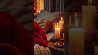 Virtual Candle Close Up Candle with Piano Music Soft Crackling Fire Sounds [upl. by Jerrold]