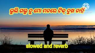 bhuli galu tu mo manare dukha na nhi 😔😔 slowed and reverb song 😔 human sagar sad song 😔 [upl. by Fleta]